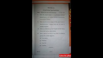 #kumaununiversity #botany m.sc.1sem mycology paper -3 2022 question paper #viralshorts #csirnet