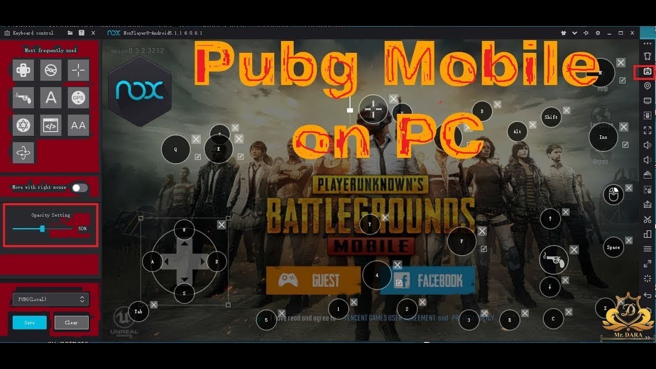 Download And Play Pubg Mobile On Pc With Nox App Player Controls Youtube