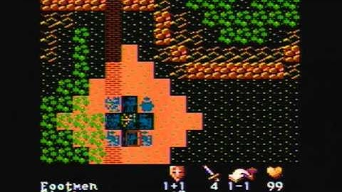 Atari 800 XL - His Dark Majesty - Intro & Gameplay