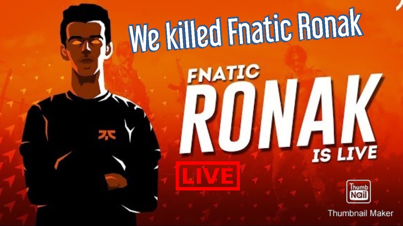 We killed the Fnatic Squad  Ronak,vipvampire, redeyes by team Espada々clan
