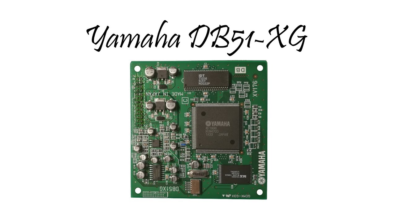 008 - Retro - Yamaha DB51XG - Wavetable, Midi-Music, Examples