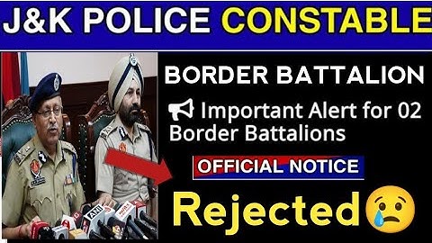 JKP Border Battalion Important Update | Official Notification | Check your Name | #borderbattalion