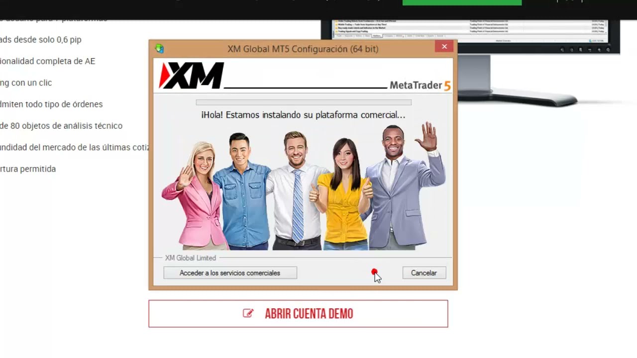 COMO ABRIR CUENTA DEMO EN XM Y VINCULAR CON METATRADER 5 - YouTube