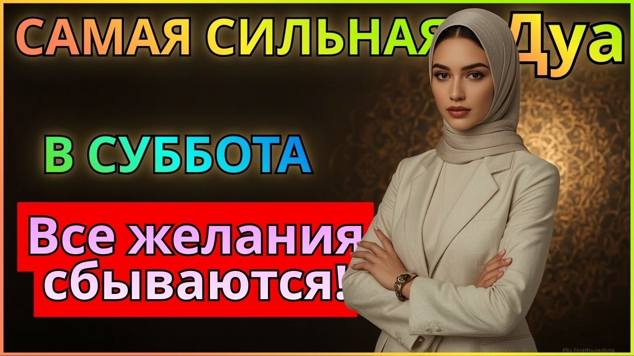 САМАЯ СИЛЬНАЯ ДУА в СУББОТА! РИЗК, БОГАТСТВО, УСПЕХ, СЧАСТЬЕ!