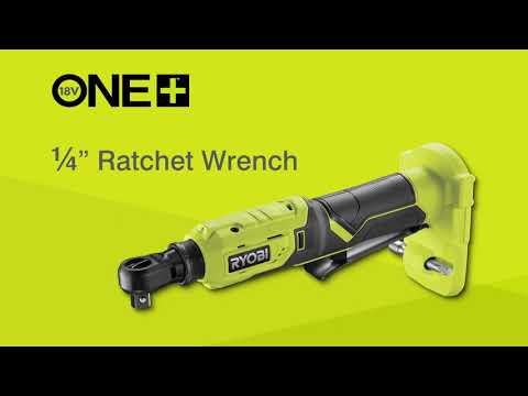 RYOBI 18V ONE+ CORDLESS 1/4" Ratchet Wrench [R18RW2]