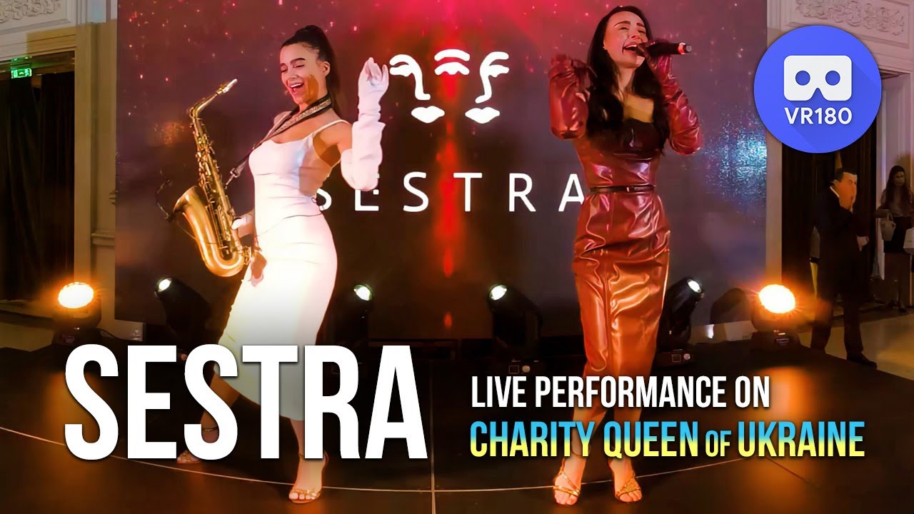 Duo SESTRA (live at Charity Queen of Ukraine 2.0) in VR180 3D 