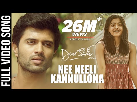 Nee Neeli Kannullona Video Song - Dear Comrade Telugu | Vijay Deverakonda | Rashmika | Bharat Kamma