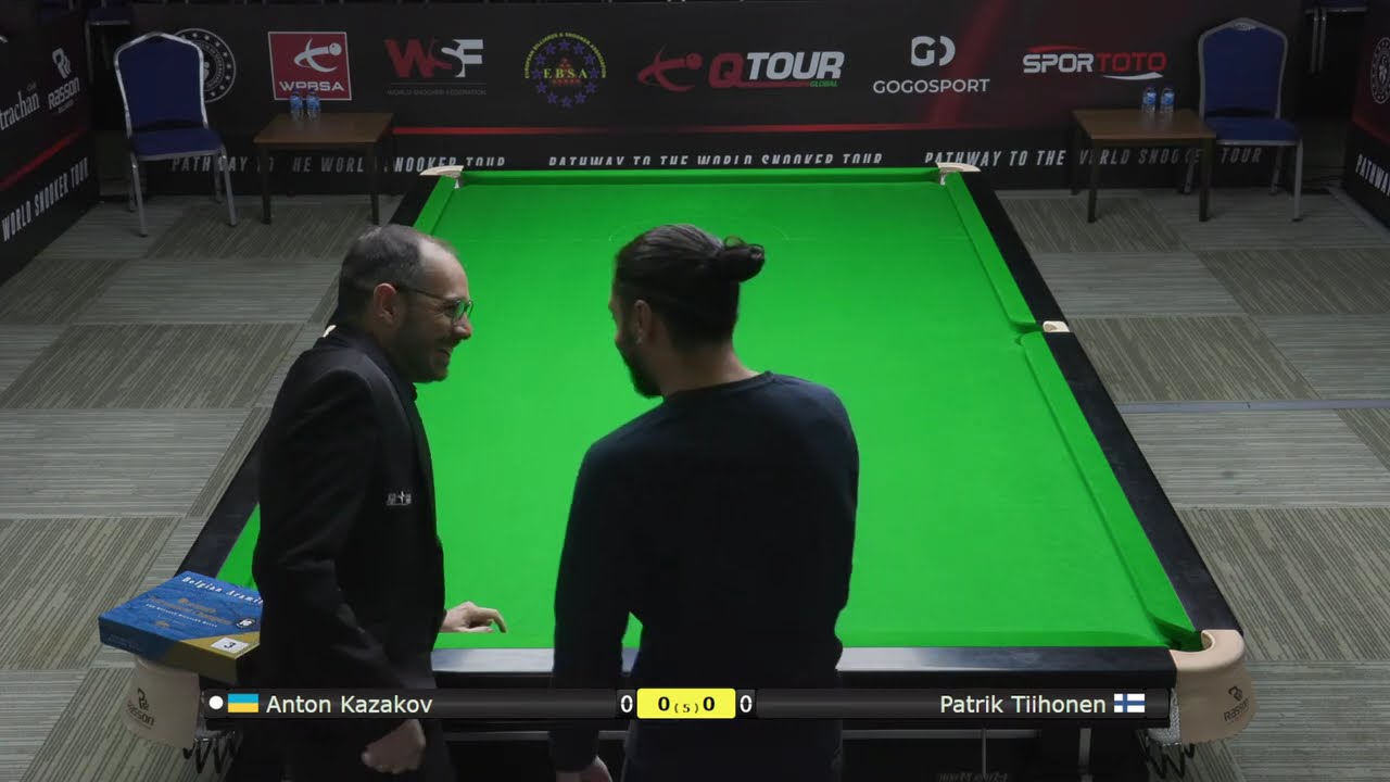 Table 3 — European Snooker Championships — day 12