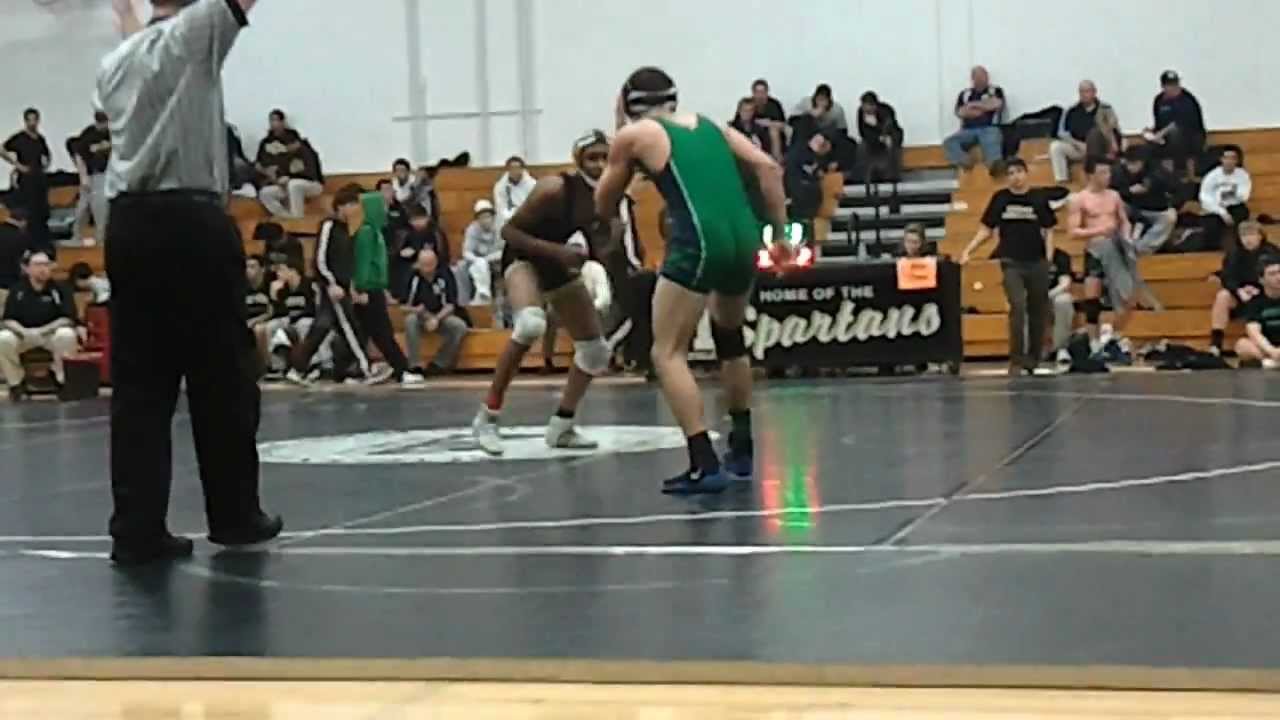 Marian Catholic's Nathan Jackson conference champion wrestling match