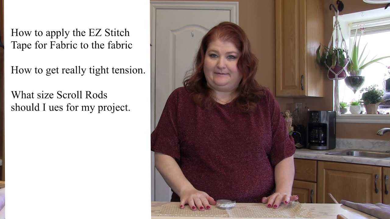 How to attach the EZ Stitch Tape for Fabric on the Fabric YouTube