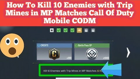 How To Kill 10 Enemies with Trip Mines in MP Matches Call Of Duty Mobile CODM