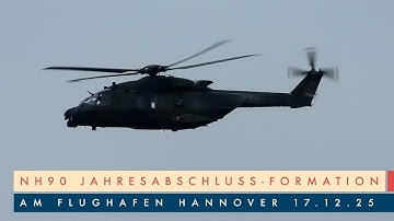 [4K] NH90 Year-End Formation Flight at Hanover Airport (HAJ) 17.12.25