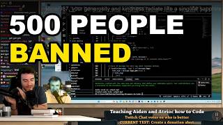 DougDoug taught two streamers to code and one banned his whole chat
