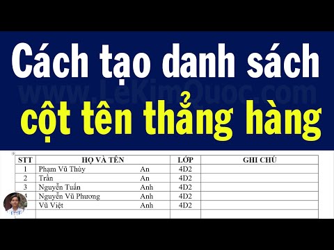 Video: Cách Lập Danh Sách Mong Muốn