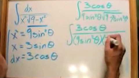 Trig Substitution Tutorial Part 1 of 3
