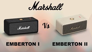 Marshall Emberton 1 vs Emberton 2  Portable Bluetooth Speakers | Compare | Specifications | Features
