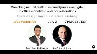 Mimicking natural teeth in minimally invasive digital in-office monolithic anterior restorations