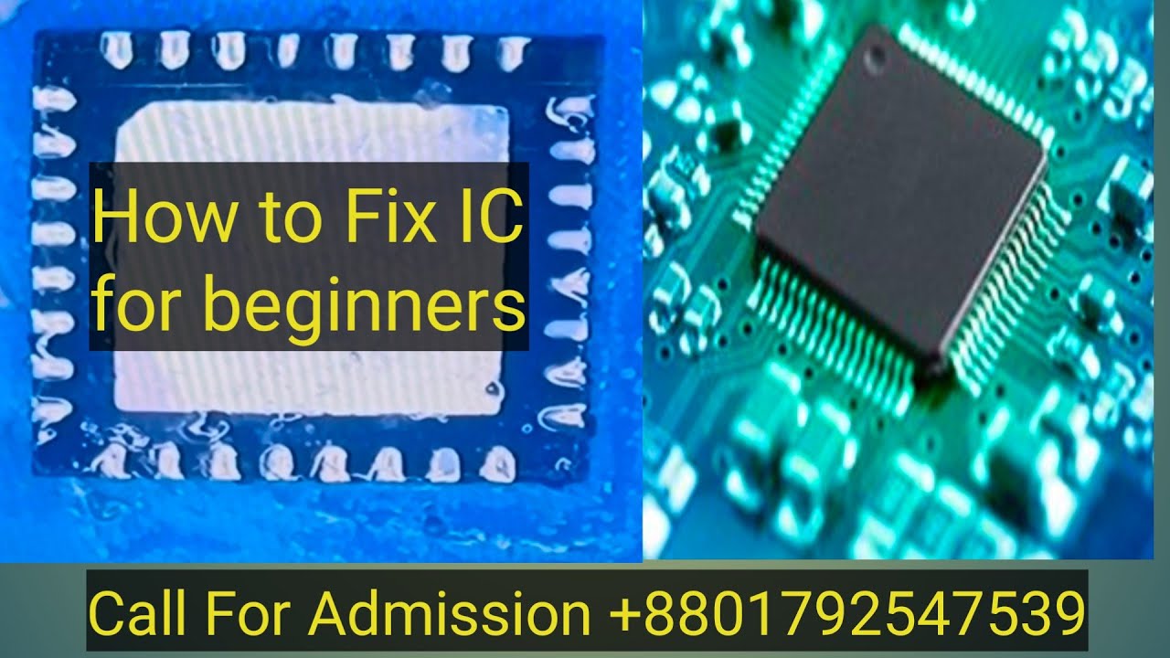 How to Fix New IC In Your Motherboard for beginners. - YouTube