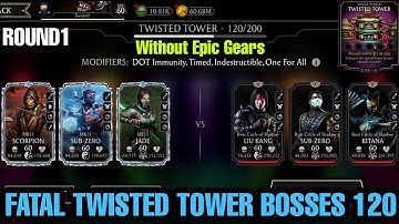 Circle of Shadow Team Bosses | Fatal Twisted Tower Bosses 120 + Reward