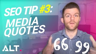 SEO Tip #3 Media Quotes SEO Tip #3 Media Quotes