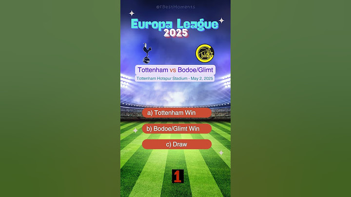 Tottenham vs Bodoe/Glimt Europa League 2025 Semi-final Prediction | Who Will Win? #match #prediction