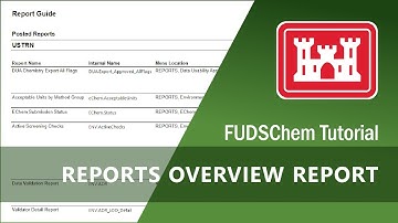 Reports Overview Report - FUDSChem