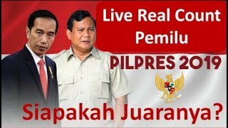 [LIVE] Prabowo Unggul 59% dari Paslon 01 Di Jurdil2019 org !! Real Count Pemilu 30 April 2019