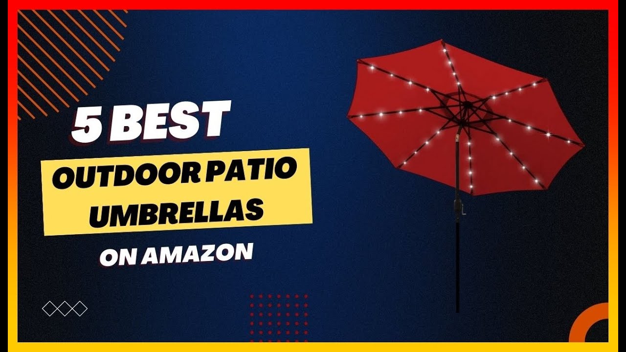 ️ Best Outdoor Patio Umbrellas on Amazon 💖 Top 5 Review Buying Guide YouTube