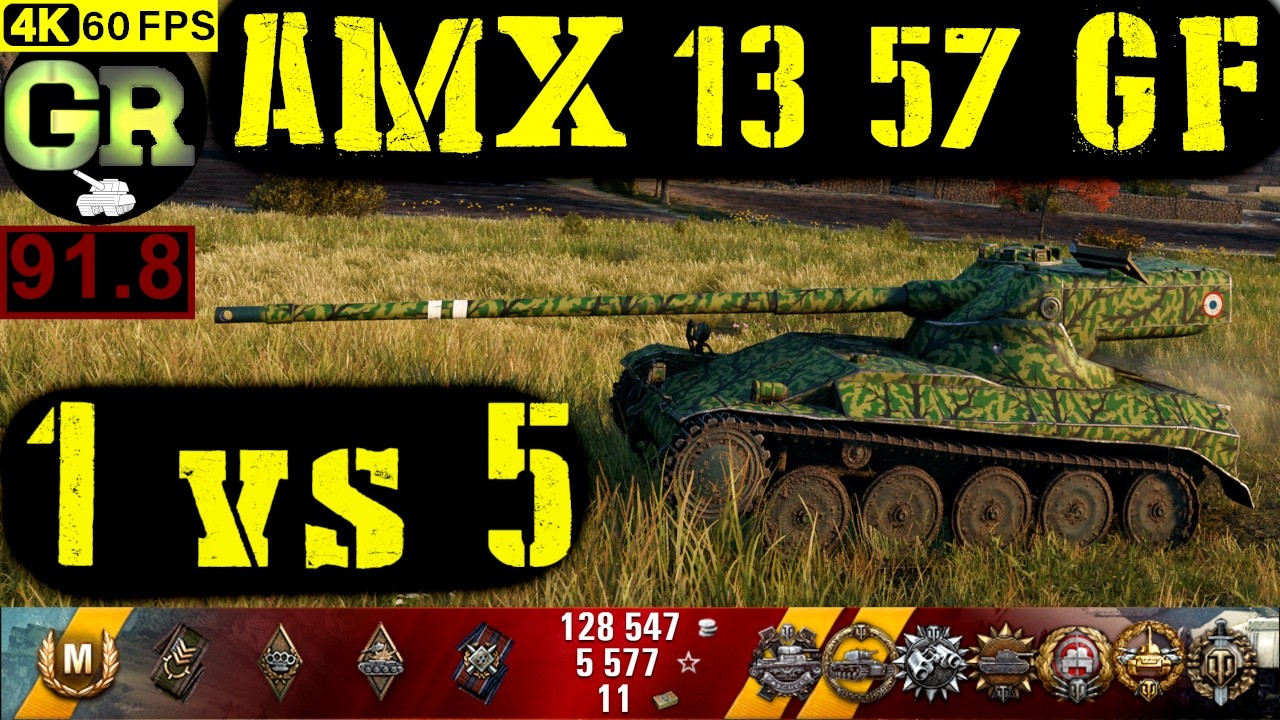 World of Tanks AMX 13 57 WoT Replay - 7 Kills 4K DMG(Patch 1.4.0)