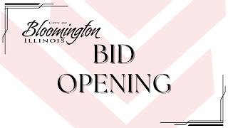 Bid #2027-01 – Contract C Pumping, Storage & Water Mains - Bid Opening