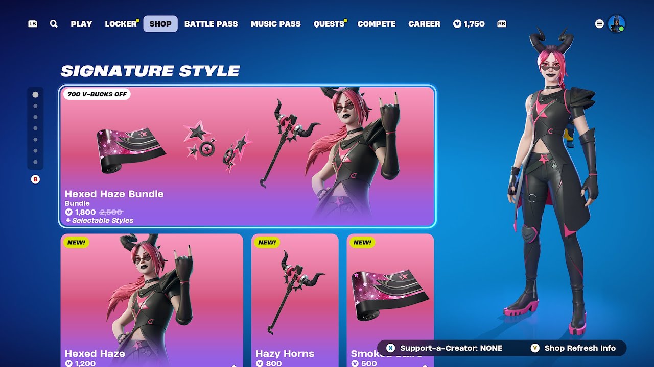 New Hexed Haze Skin Is In Today's Fortnite Item Shop Reset [11/10/2024] 