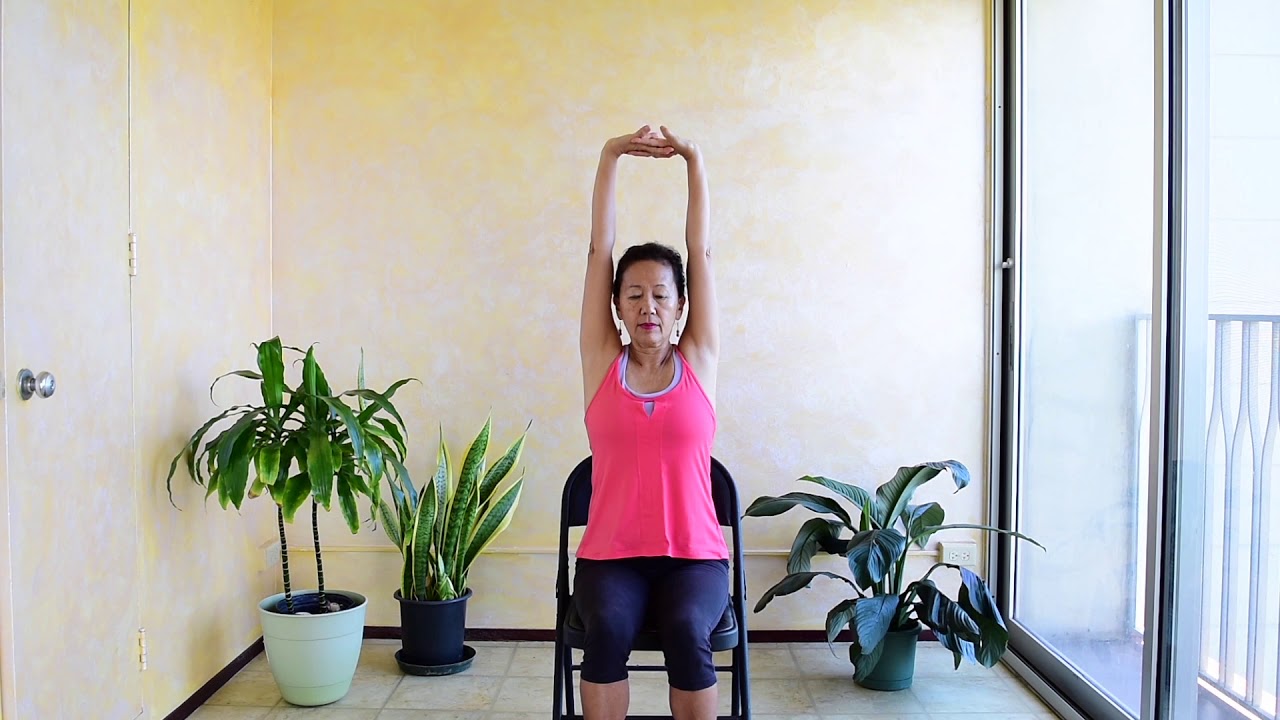 Chair yoga with Yukari Preview upper body YouTube