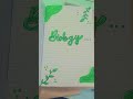 biology front page design 💕💕 #music