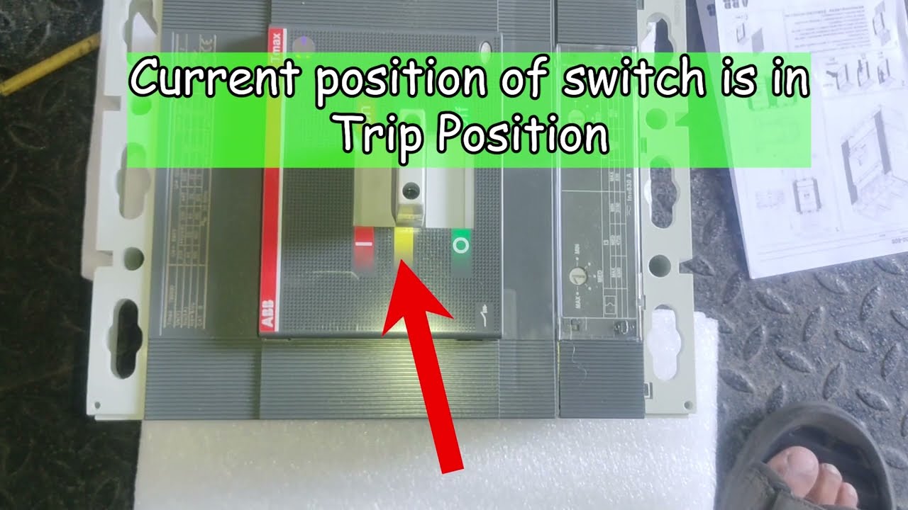 ABB MCCB (Molded Case Circuit Breaker) Unboxing and Handle Replacement at work