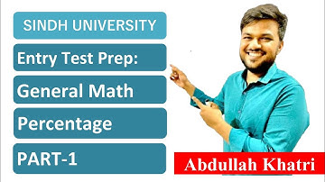 Sindh University Entry Test Percentage Part 1