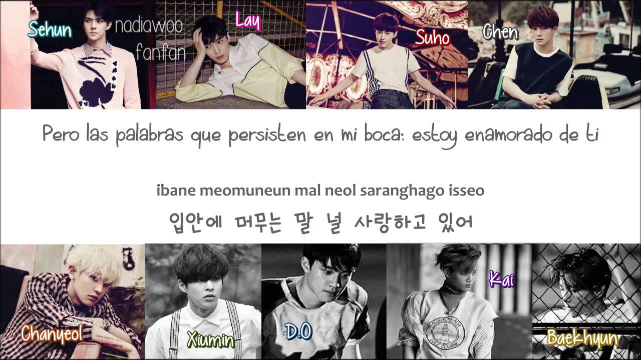Exo Tender Love Korean Version Sub Español Romanizacionhangul Color Coded