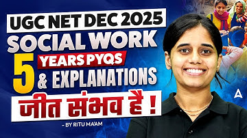 UGC NET Social Work | UGC NET Social Work 5 Years PYQs & Explanations By Ritu Mam