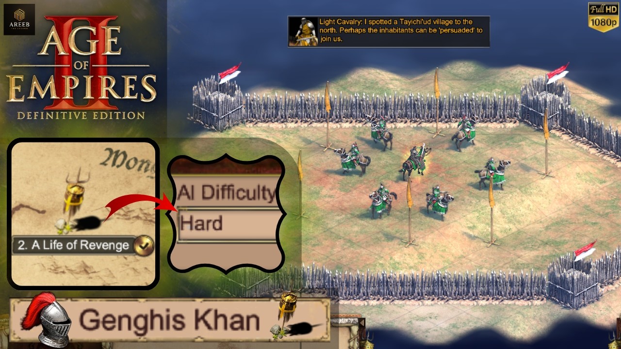 Age of Empires 2 – Genghis Khan Mission 2: A Life of Revenge | Hard Walkthrough