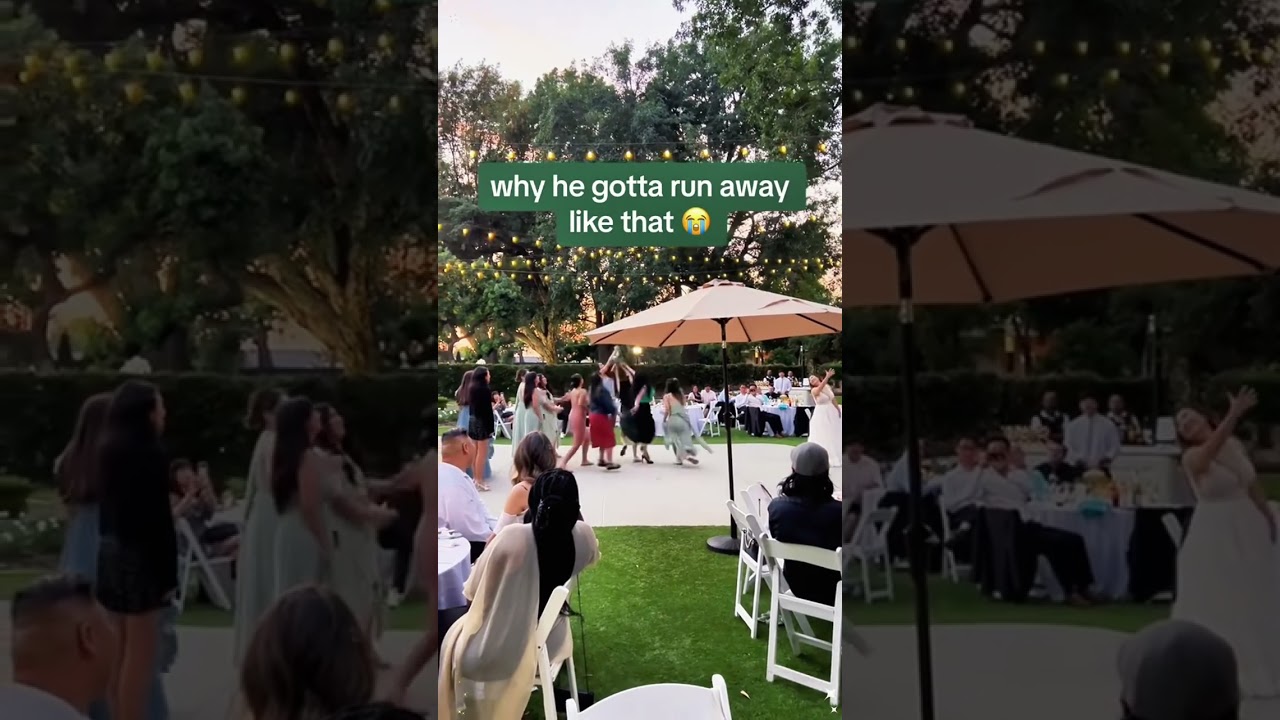 When your girl catches the bouquet and her mans reaction is this🤣 