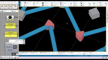 Tekla Strucutres || Grasshopper : Draw, Split, Part cut and Create Cast unit for Beam