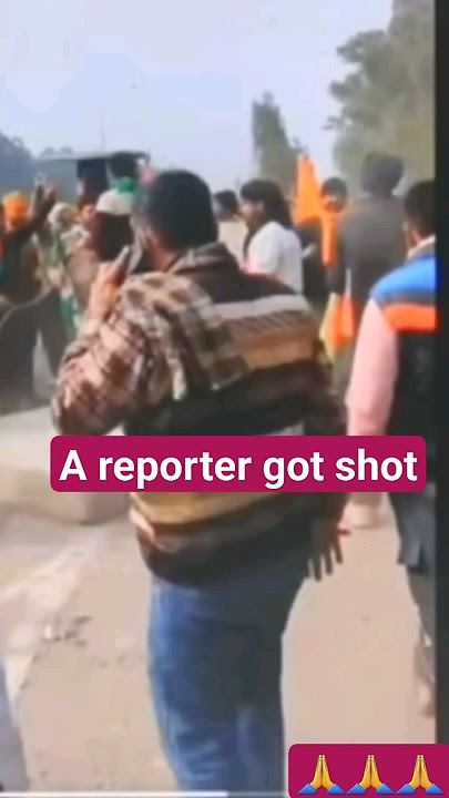 aaj tak reporter got rubber shot during live reporting at protest but fckn Neha not listening him.