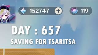 DAY 657 SAVING FOR TSARITSA