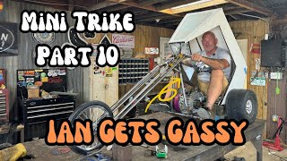 Mini Trike Part 10: Ian Roussel Mounts The Gas Tank And Uses A Viewers Suggestion In The Design 😀