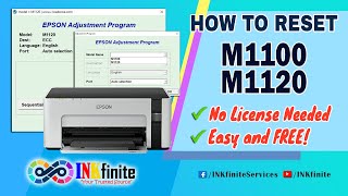 How To Reset Epson M1100 M1120 Printer With Resetter Inkfinite