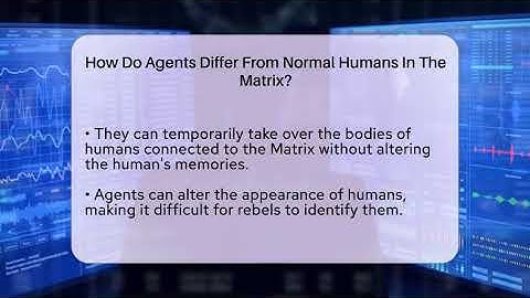 How Do Agents Differ From Normal Humans In The Matrix? - The SciFi Reel
