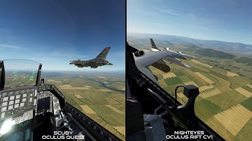 DCS F-16C: VR side-by-side multiplayer test (NL) | Oculus Quest + Rift
