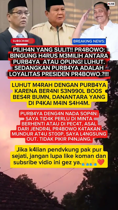 G4K PERLU B1NGUNG. BI4R R4KYAT YG P1LIH?!#purbayayudhisadewa #beritaterkini #beritaterbaru #fypp