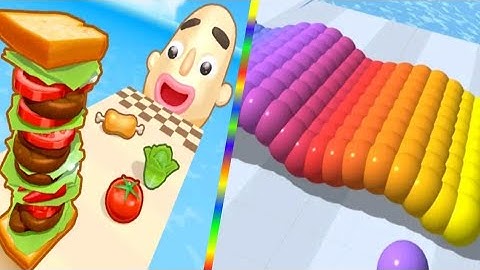 🎮Sandwich Runner vs Canvas Run All Levels - New Max Level Android,Ios Mobile Gameplay