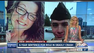 6-year sentence for role in deadly crash