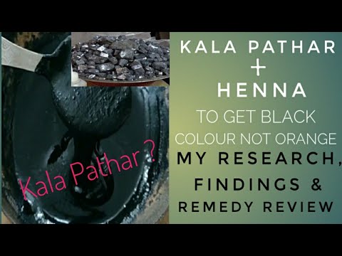 Download Kala Pathar + Henna = Black Henna | Orange to Black | My research, findings & review of this remedy.